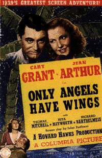 A poster from ONLY ANGELS HAVE WINGS