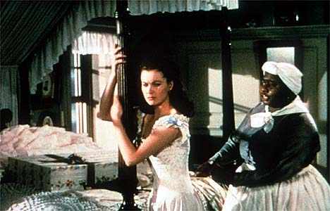 Hattie and Vivien Leigh in GONE WITH THE WIND
