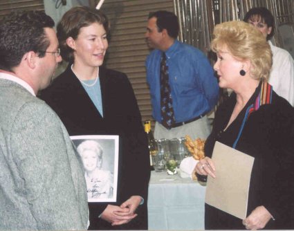 Elizabeth visits with Debbie Reynolds