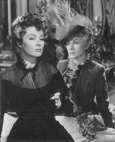 Garson and Agnes Moorehead in MRS. PARKINGTON