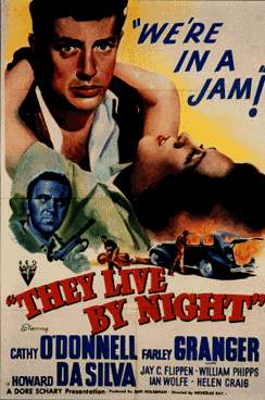 A poster from THEY LIVE BY NIGHT