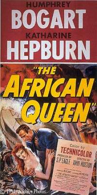 A poster for THE AFRICAN QUEEN
