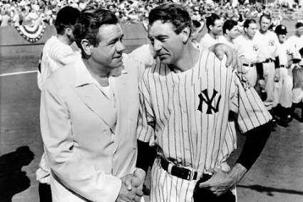 Babe Ruth and Gary Cooper