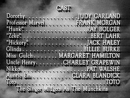 The cast credits